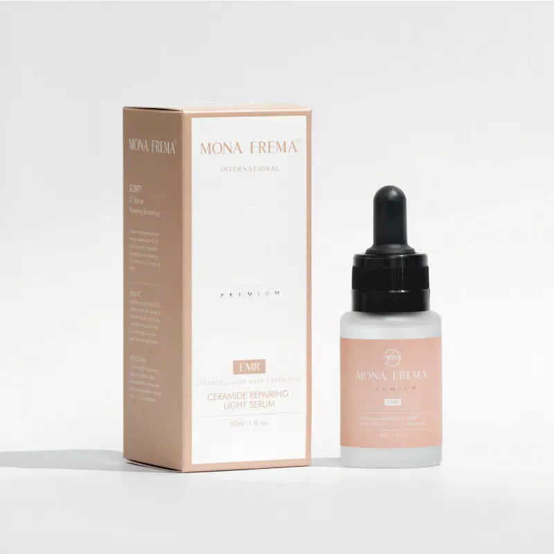 Serum Dưỡng Ẩm Cấp Dầu Mona Frema EMR Ceramide Repairing Light Serum 30ml