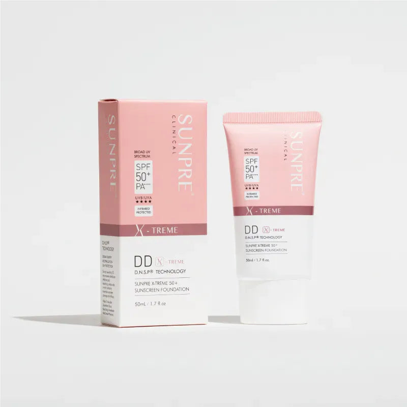 Kem Chống Nắng Màu Kem Nền Mona Frema SUNPRE DD Xtreme Sunscreen Foundation 50ml màu hồng
